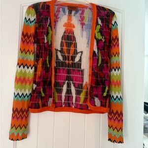Missoni Orange and Pink Chevron Cardigan